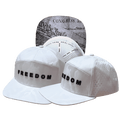 FREEDOM Hat - 7 Panel - White Camo - Laser Mesh - Proceeds go to TPUSA