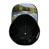 Idaho - 6 Panel - AirMesh - Athletic Fit - Black - Fabric Back (Unisex)