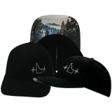 Idaho Hat, Baseball Hat, Snapback Hat, Black, Mens Hat, Laser Mesh, Womens Hat, Main Picture 
