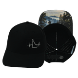 Idaho Hat, Baseball Hat, Snapback Hat, Black, Mens Hat, Laser Mesh, Womens Hat, Main Picture 