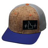 Idaho - 6 Panel - Cork - Royal Blue / Gray (Unisex)