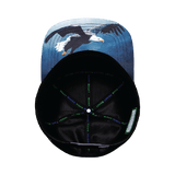 Idaho Hat, Flat Bill, Snapback Hat, Navy Camo, Black, Mens Hat, Womens Hat, Underbill Picture 