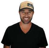 Paddle Board Hat, Baseball Hat, Snapback Hat, Cork, Black, Mens Hat, Womens Hat, Man In Hat Picture
