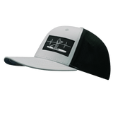 Paddle Board Hat, Baseball Hat, Snapback Hat, Gray, Black, Mens Hat, Womens Hat, Side Picture