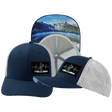 Paddle Board Hat — Baseball Hat Fit, Navy / Gray, Laser Mesh