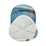 Paddle Board Hat, Low Profile, Ponytail, Snapback Hat, Cork, Gray, White, Mens Hat, Womens Hat, Underbill Picture 