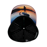 Paddle Board Hat, Low Profile, Ponytail, Snapback Hat, Lavender, Black, Mens Hat, Womens Hat, Underbill Picture 