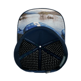 Paddle Board Hat, Trucker Hat, Snapback Hat, Dark Blue, Gray Blue, Mens Hat, Womens Hat, Underbill Picture