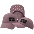 Pickleball Hat — Low Profile, Ponytail, Dusty Pink, Laser Mesh