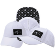 Pickleball Hat — Low Profile, Ponytail, White, Laser Mesh