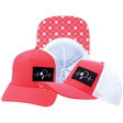 Pickleball Hat Trucker Hat — Neon Peach / White, Laser Mesh