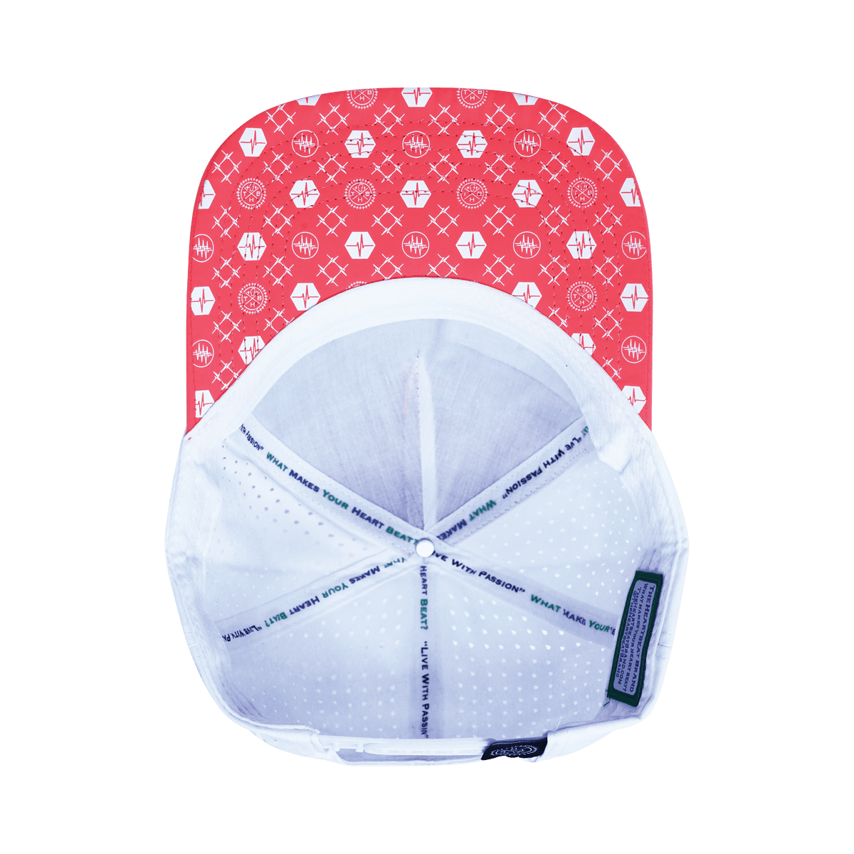 Pickleball Hat, Trucker Hat, Snapback Hat, Neon Peach, White, Mens Hat, Womens Hat, Underbill Picture