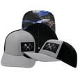 Prospecting Hat — Baseball Hat Fit, Gray /  Black, Laser Mesh