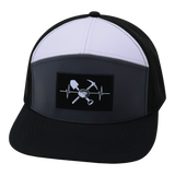 Prospecting - 7 Panel - Black / Charcoal / White - Laser Mesh (Unisex)