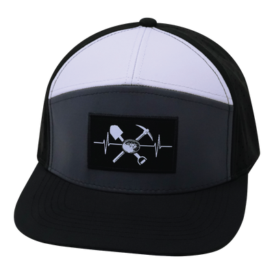 Prospecting - 7 Panel - Black / Charcoal / White - Laser Mesh (Unisex)