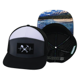 Prospecting - 7 Panel - Black / Charcoal / White - Laser Mesh (Unisex)