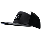 Prospecting Hat, Flat Bill, Snapback Hat, Black, Charcoal, White, Mens Hat, Womens Hat, Side Picture