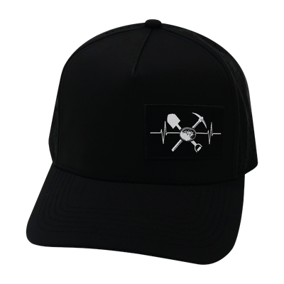 Prospecting - 5 Panel - Structured - Black - Laser Mesh (Unisex)
