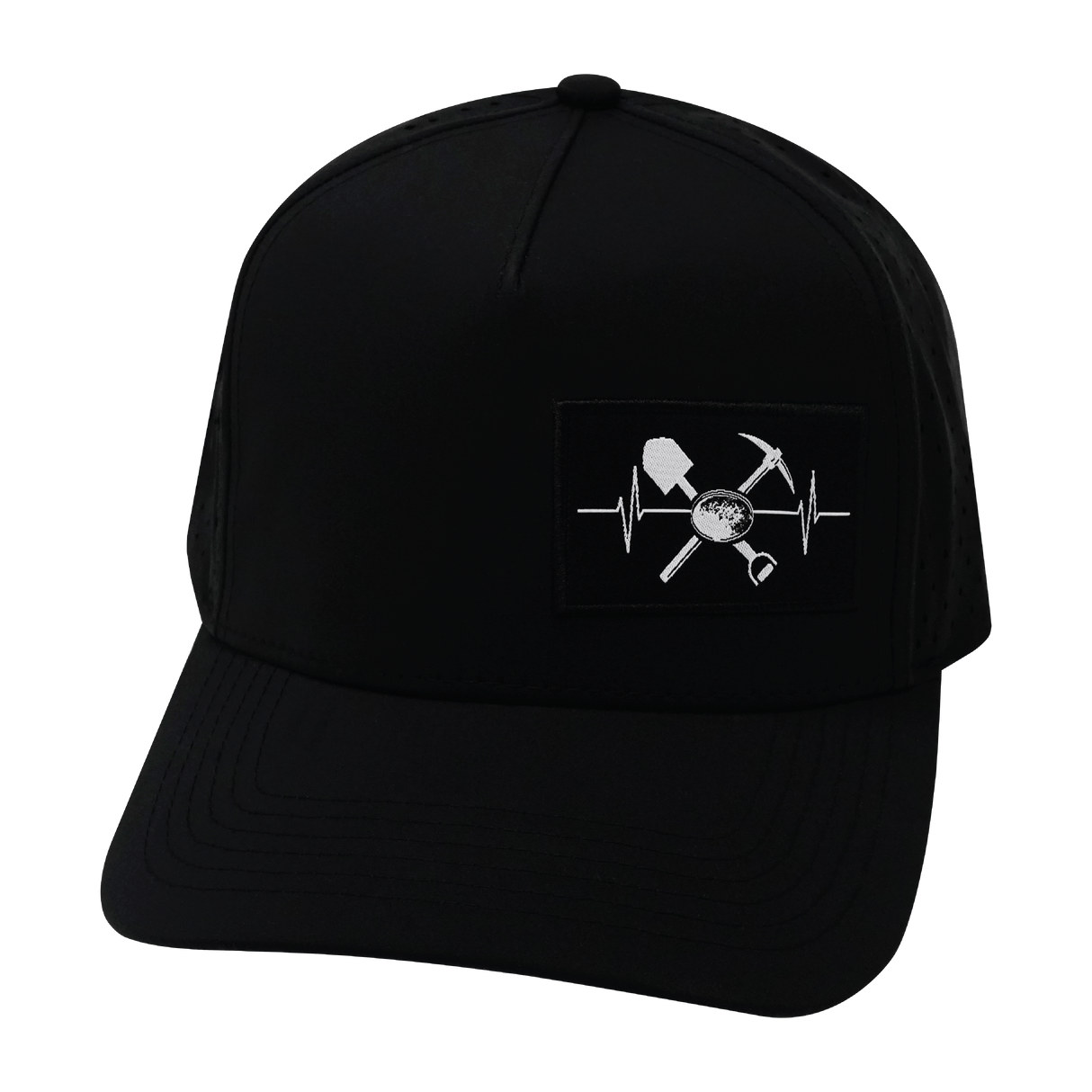 Prospecting Hat, Trucker Hat, Snapback Hat, Black, Mens Hat, Womens Hat, Front Picture 