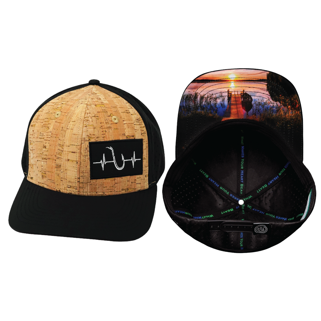 Fishing - 6 Panel - Cork - Black (Unisex)