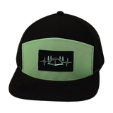 Camping - 7 Panel - Black / Sage (Unisex)