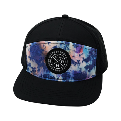 THB - 7 Panel - Paint Splatter / Black - Laser Mesh (Unisex)