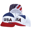 USA Hat, Flat Bill, Snapback Hat, Dark Red, White, Navy, Mens Hat, Womens Hat, Main Picture