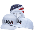 USA Hat, Flat Bill, Snapback Hat, White Camo, Mens Hat, Womens Hat, Main Picture