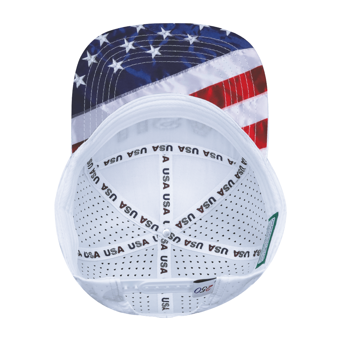 USA Hat, Flat Bill, Snapback Hat, White Camo, Mens Hat, Womens Hat, Underbill Picture