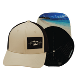 Virgin Islands Hat, Baseball Hat, Snapback Hat, Cream, Black, Mens Hat, Womens Hat, Main Picture