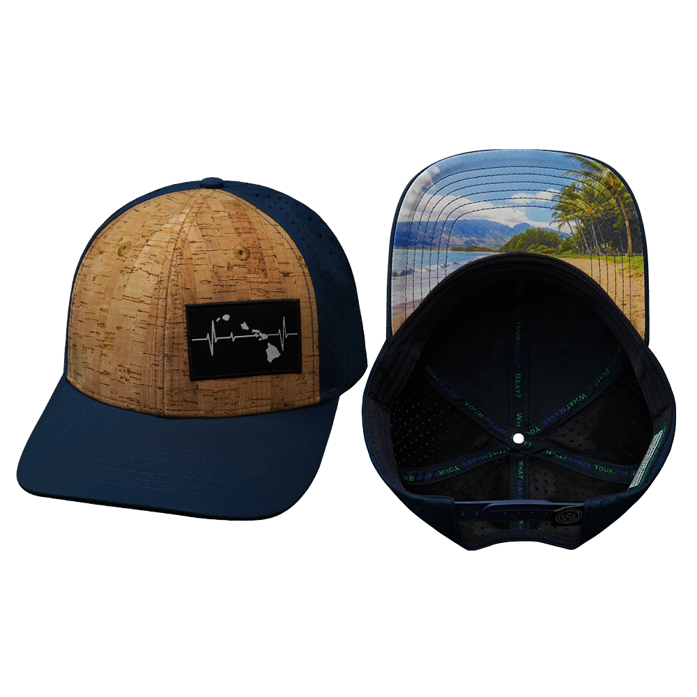 Hawaii - 6 Panel - Cork - Navy (Unisex)