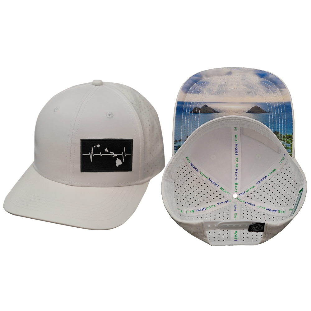 Hawaii - 6 Panel - White (Unisex)