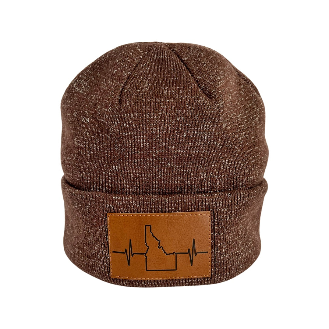 Idaho - Beanie - Marled Cuff - Brown (Unisex)