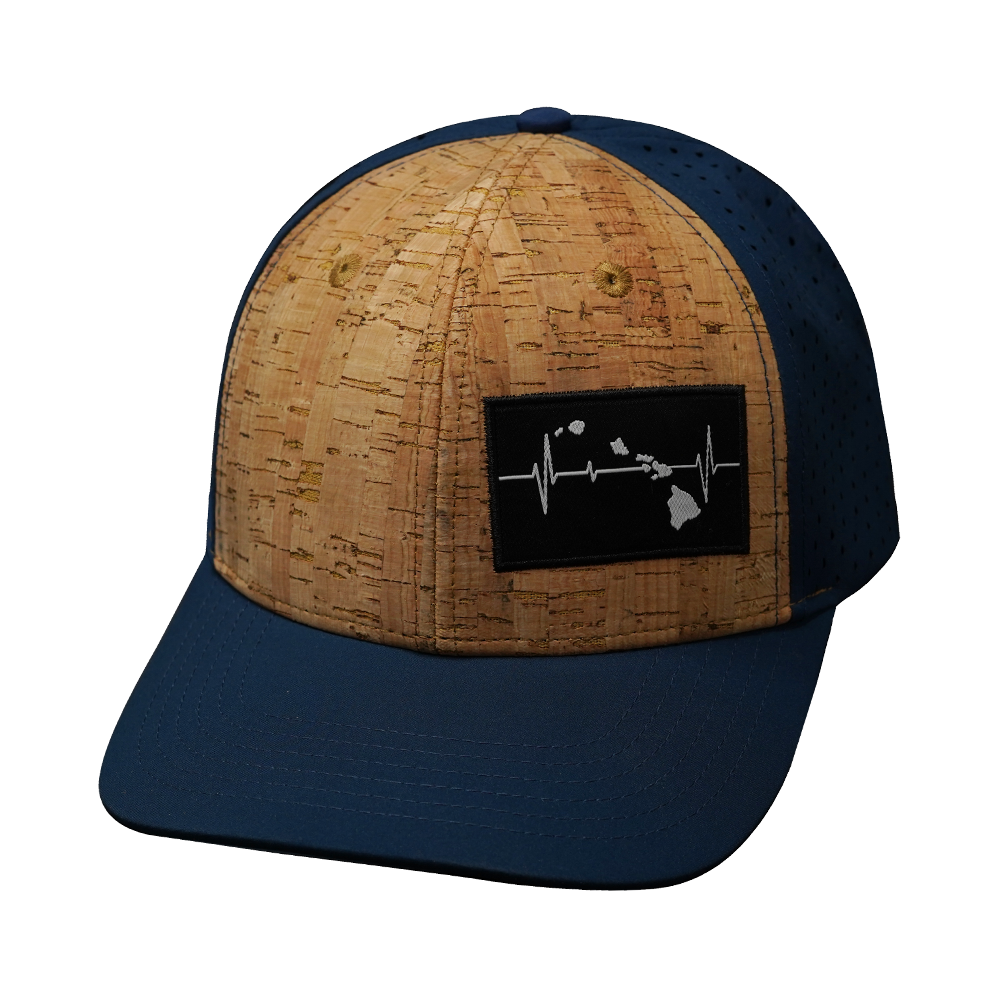 Hawaii - 6 Panel - Cork - Navy (Unisex)