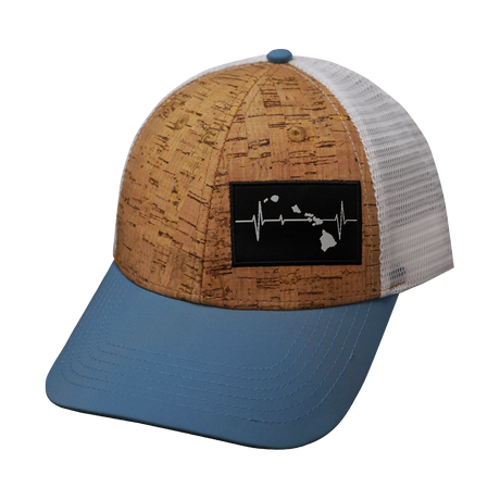 Hawaii - 6 Panel - Shallow Fit - Cork - Sea Blue / White (Unisex)