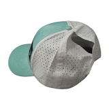 Hawaii - 6 Panel - Shallow Fit - Pony Tail - Teal / White (Unisex)