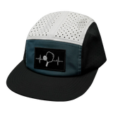 Pickleball - 5 Panel - Sporty - Unstructured - Black / Slate Green / White (Unisex)