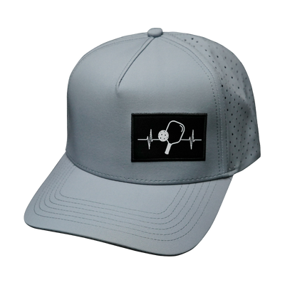 Pickleball - 5 Panel - Structured - Gray - Laser Mesh (Unisex)
