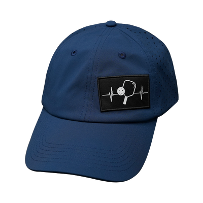 Pickleball - 6 Panel - Unstructured - Relaxed Fit - Navy - Laser Mesh (Unisex)