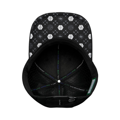 Pickleball - 6 Panel - Black - Laser Mesh (Unisex)