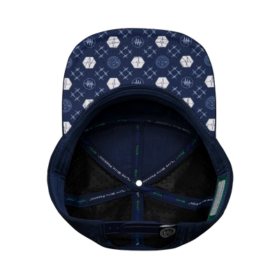 Pickleball - 7 Panel - Navy / Gray / White - Laser Mesh (Unisex)