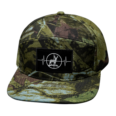 Hunting - 7 Panel - Green Tree Camo - Fabric Back (Unisex)
