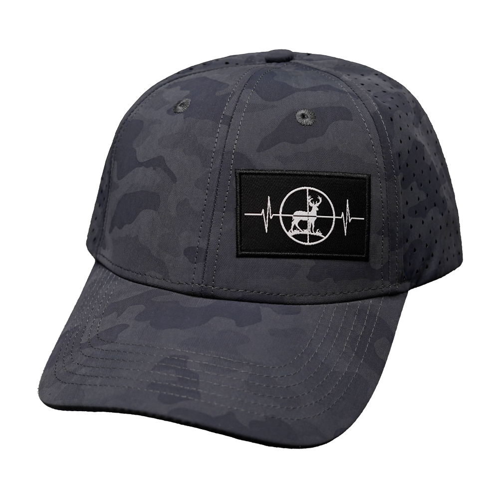 Hunting - 6 Panel - Shallow Fit - Soft Dark Camo (Unisex)