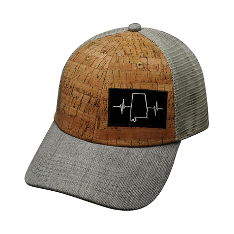 Alabama - 6 Panel - Shallow Fit - Cork - Heather Gray / Gray (Unisex)