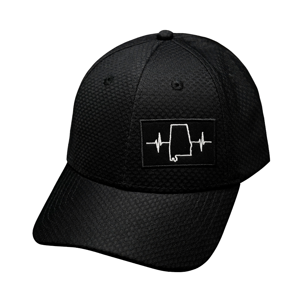 Alabama - 6 Panel -  AirMesh - Athletic Fit - Black (Unisex)