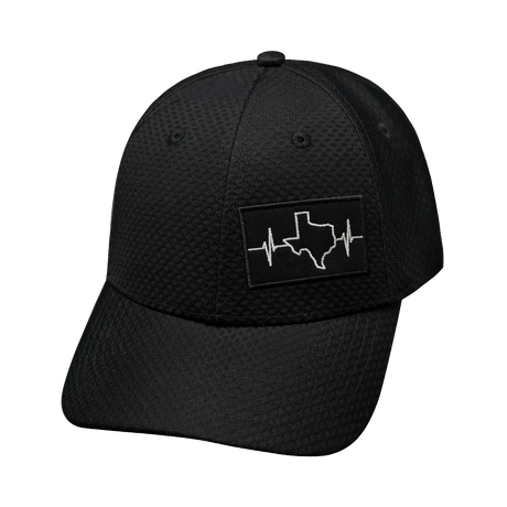 Texas - 6 Panel - AirMesh - Athletic Fit - Black (Unisex)