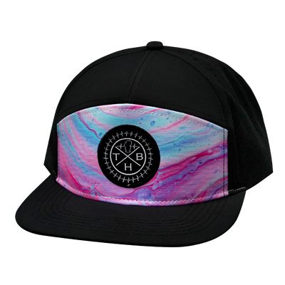 THB - 7 Panel - Liquid Pink / Black - Laser Mesh (Unisex)