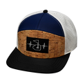 Golf - 7 Panel - Cork - Black / Navy / White (No Photo) - Laser Mesh (Unisex)