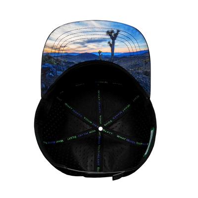 Nevada - 7 Panel - Black / White / Navy - Laser Mesh (Unisex)