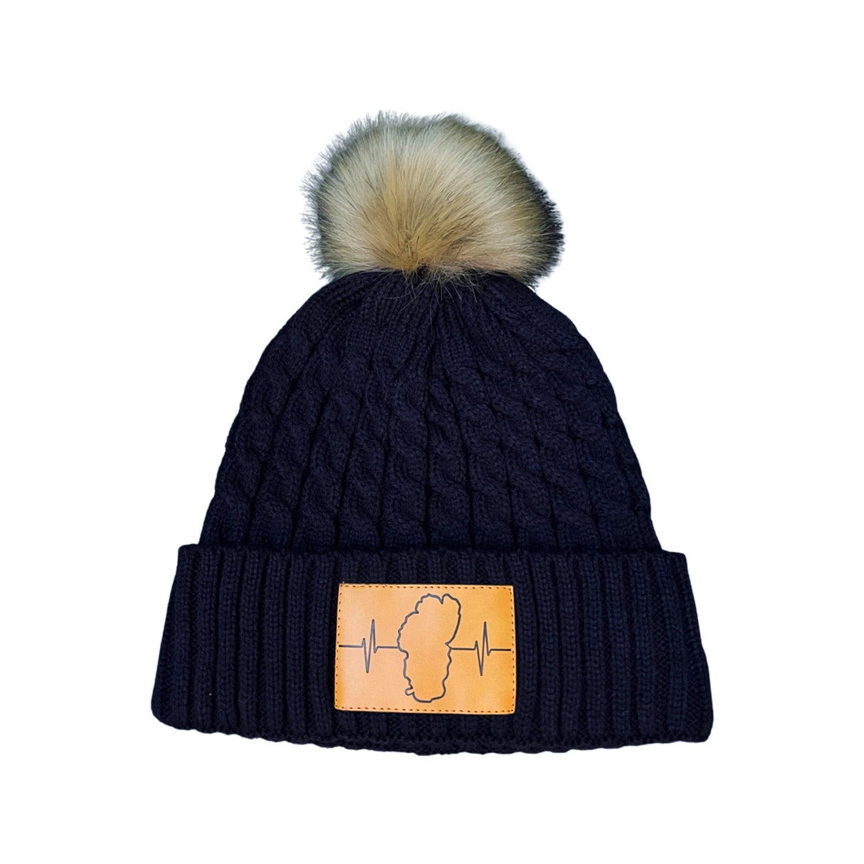 Tahoe - Beanie - Pom - Navy (Unisex)